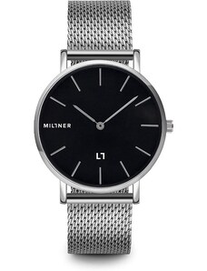 Orologio unisex solo tempo Millner Mayfair S Silver Black in acciaio MLW0015