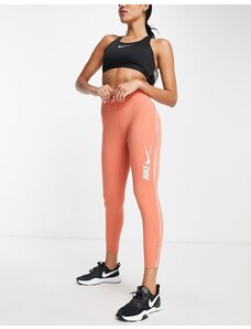 Nike Training - One GRX Dri-FIT - Leggings cropped a vita medio alta rosa