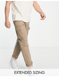 ASOS DESIGN - Pantaloni cargo comodi color pietra-Neutro