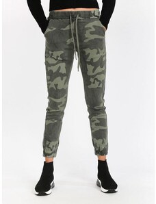 Miti Baci Pantaloni Donna Militare Con Polsino Casual Jeans Taglia 38