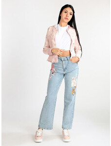 Solada Giacca Donna In Jeans Colore Sfumato Rosa Taglia L