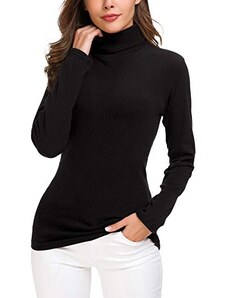 Maglietta Trasparente da Donna Top in Maglia Trasparente Maglietta  Trasparente Dolcevita Vedere Attraverso I Vestiti Costume Estivo  Femminile-Nero_XL : : Moda