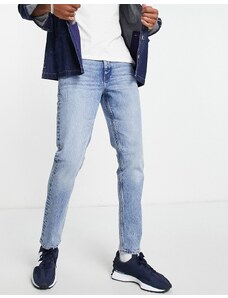 ASOS DESIGN - Cone Mill - Jeans slim elasticizzati "American classic" lavaggio medio anni '90-Blu