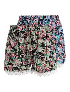 Solada Shorts Donna Floreali Confezione 2 Pezzi Multicolore Taglia L/xl