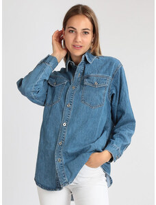 Solada Camicia Donna In Jeans Classiche Taglia S/m