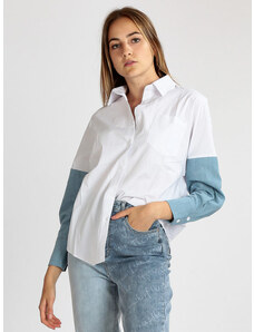 Solada Camicia Donna Oversize In Cotone Classiche Bianco Taglia S/m