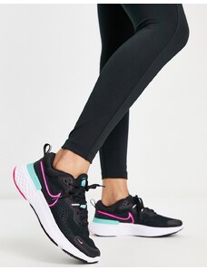 Nike Running - React Miler 2 - Sneakers nere e blu-Nero