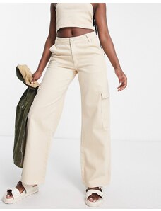 ASOS DESIGN - Jeans cargo color pietra-Neutro