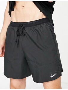 Nike Running - Dri-FIT Stride - Pantaloncini neri 2 in 1-Nero