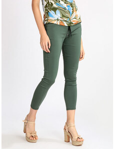Solada Pantaloni Donna Con Elastico In Vita Casual Verde Taglia S
