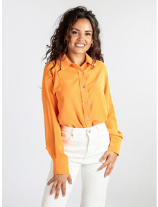 Daystar Camicia Donna a Maniche Lunghe Classiche Arancione Taglia Unica