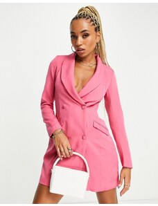 Missguided - Vestito blazer rosa vivace