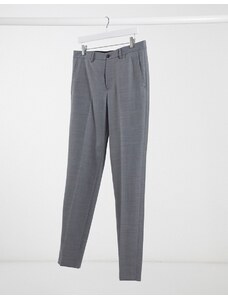 Jack & Jones Premium - Pantaloni da abito slim grigio chiaro