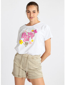 Solada T-shirt Donna Oversize In Cotone Manica Corta Fucsia Taglia Unica