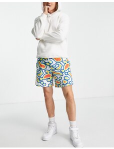 ASOS DESIGN - Pantaloncini comodi con stampa grafica in coordinato-Multicolore