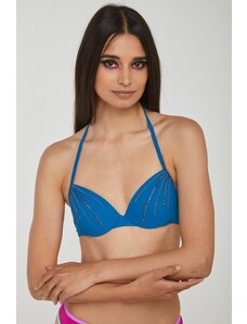 TWINSET Bikini Push-Up Blu con Lustrini