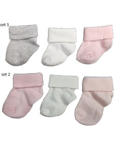 3 calze neonata melanie art b777/2 colore e misura a scelta