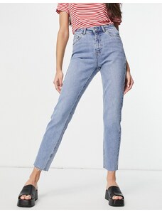 Vero Moda - Jeans dritti in misto cotone lavaggio azzurro - MBLUE