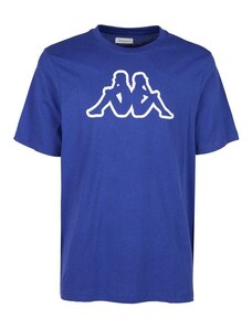 Kappa T-shirt Girocollo Con Stampa Disegno Manica Corta Uomo Blu Taglia L