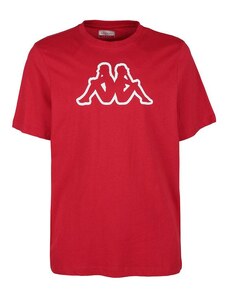 Kappa T-shirt Girocollo Con Stampa Disegno Uomo Rosso Taglia L