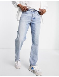 ASOS DESIGN - Jeans ampi dritti lavaggio chiaro vintage-Blu