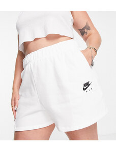 Nike Air Plus - Pantaloncini a vita alta bianchi-Bianco
