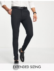ASOS DESIGN - Pantaloni eleganti super skinny neri-Nero
