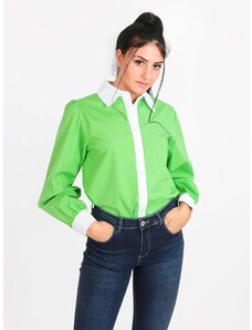 Lumina Camicia Donna Classica In Cotone Verde Taglia S