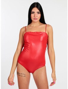 Mya Swimwear Costume Mare Intero In Lamè Interi Donna Rosso Taglia 44