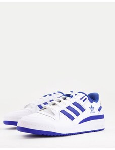 adidas Originals - Forum 84 - Sneakers basse bianche e blu-Bianco
