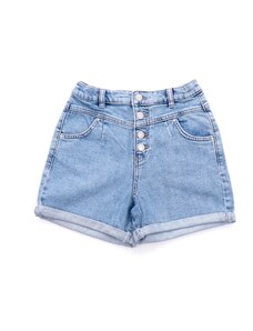 GUESS DENIM SHORTS W/EXPOSED BUTTON