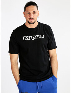 Kappa T-shirt Uomo Slim Fit In Cotone Nero Taglia 3xl