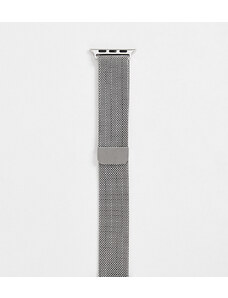Faded Future - Cinturino per orologio smartwatch in rete color argento