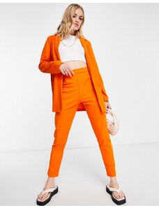ASOS DESIGN - Pantaloni da abito affusolati in jersey arancioni-Nessun colore