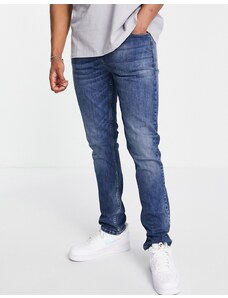 LDN DNM - Jeans slim lavaggio blu medio