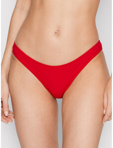 LIANGTUOHAI in Cotone per Donna Mutandine da Bikini da Donna morbide e  Traspiranti a Costine a Vita Bassa Sexy Mutande da Slip (Red, XL) 