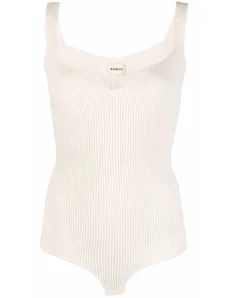 Body Donna Senza Maniche Scollo A V - Bodysuit Comodo E Sexy Per Tutti I Giorni