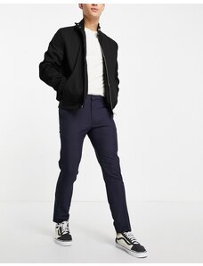 Burton Menswear Burton - Pantaloni da abito skinny blu medio a quadri