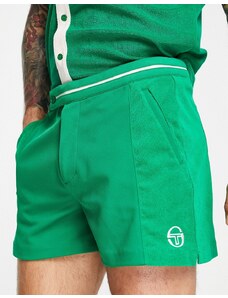 Sergio Tacchini - Pantaloncini verdi con logo-Verde