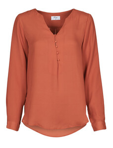 ORANDESIGNE Blusa Donna Elegante Curvy Chiffon Manica Lunga