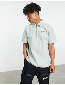 Nike - Trend - Giacca oversize verde chiaro con zip corta
