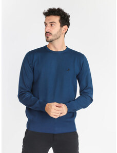 Maglione Uomo con toppe sui gomiti - M / Blu