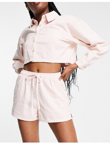 ASOS DESIGN - Shorts rosa chiaro in coordinato