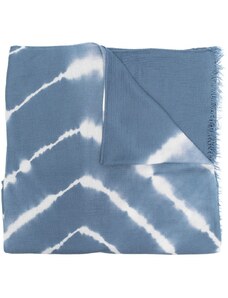 Sciarpa con motivo a zigzag Farfetch Donna Accessori Sciarpe Blu 