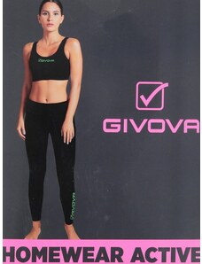 Givova Completo Sportivo Donna Top + Leggings Pantaloni e Shorts Verde Taglia Xs
