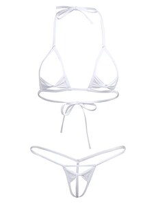 Donne Sexy Jeans Costumi da Bagno Micro Reggiseno Tanga Perizoma Bikini