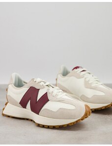 New Balance - 327 - Sneakers bianco sporco e bordeaux
