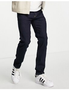 Topman - Jeans slim elasticizzati in denim grezzo-Blu