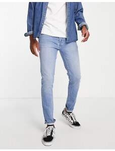 Topman - Jeans skinny elasticizzati lavaggio blu chiaro