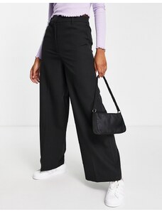 New Look - Pantaloni sartoriali con fondo ampio, colore nero